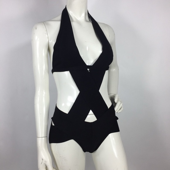 New Nasty Gal One Piece Swimsuit Black S